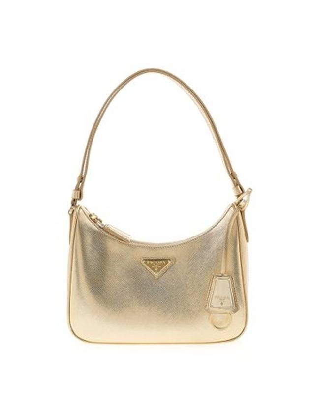 Re-Edition Saffiano Leather Mini Bag Platinum - PRADA - BALAAN 1