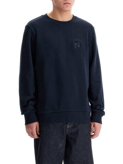 crewneck sweatshirt with double mon - HUGO BOSS - BALAAN 2