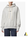 Logo Print Cotton Hoodie Grey - JIL SANDER - BALAAN 2