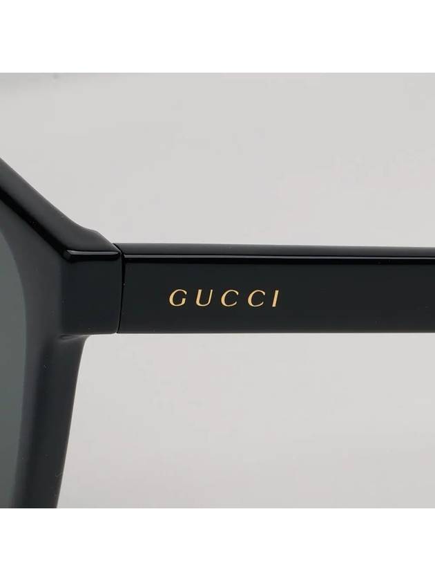 Eyewear Square Oversized Horn-Rimmed Sunglasses Black - GUCCI - BALAAN 5