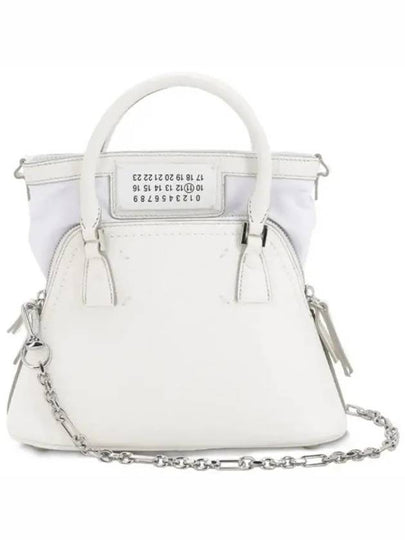 5AC Mini Tote Bag White - MAISON MARGIELA - BALAAN 2