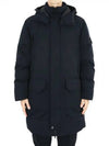 Polyester Micro Twill Long Down Parka Navy - STONE ISLAND - BALAAN 2