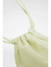 Dumpling Mini Drawstring Lambskin Leather Cross Bag Light Green - JIL SANDER - BALAAN 2