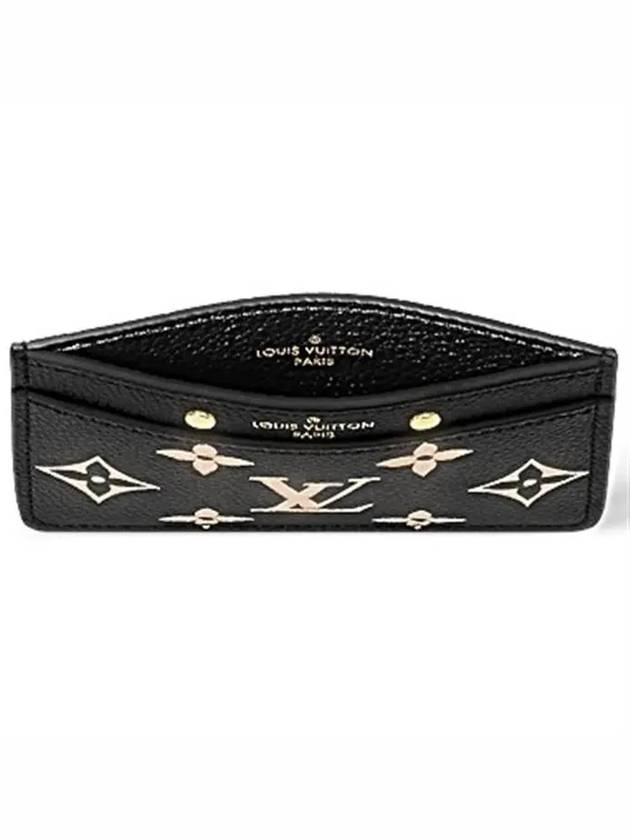 Monogram Empreinte Leather Card Wallet Black - LOUIS VUITTON - BALAAN 4