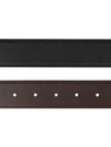 Reversible Gancini Leather Belt Black - SALVATORE FERRAGAMO - BALAAN 5