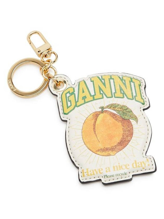 Peach Keyring Beige - GANNI - BALAAN 2