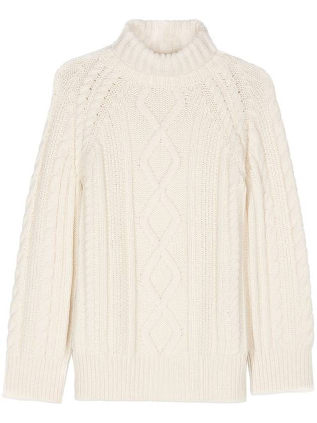 Forte_Forte Soft Wool Oversized Aran Sweater Clothing - FORTE FORTE - BALAAN 1