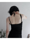 Shirring Strap Tube Dress BLACK Top Women s Long One Piece - RUBATI - BALAAN 6