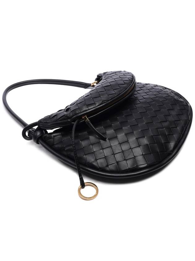 Intrecciato Gemelli Medium Tote Bag Black - BOTTEGA VENETA - BALAAN 6