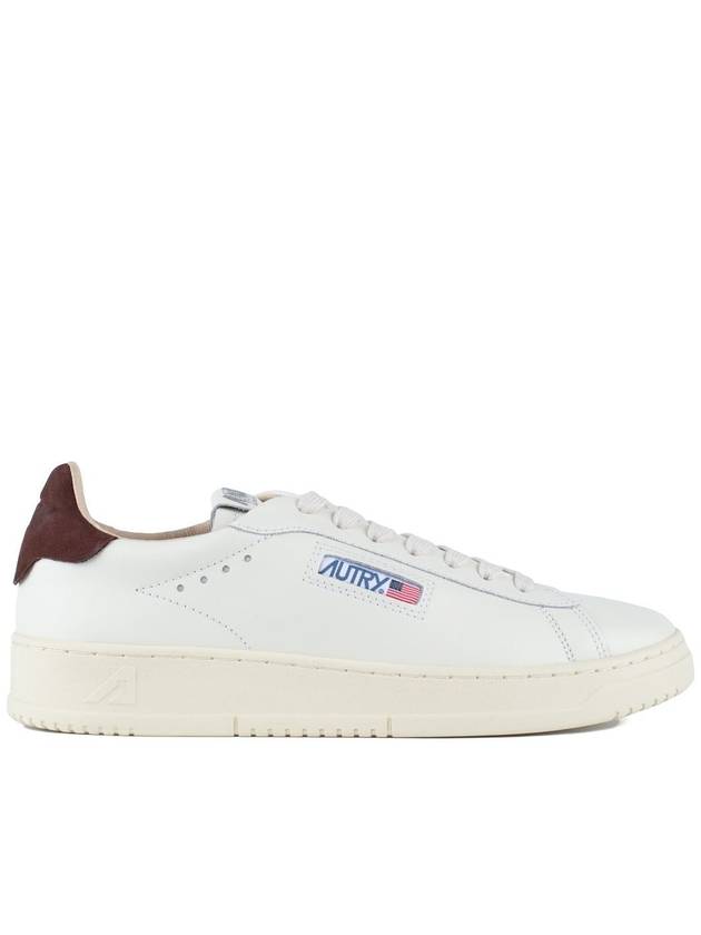 Autry Sneakers Dallas Low In White And Brown Leather. - AUTRY - BALAAN 1