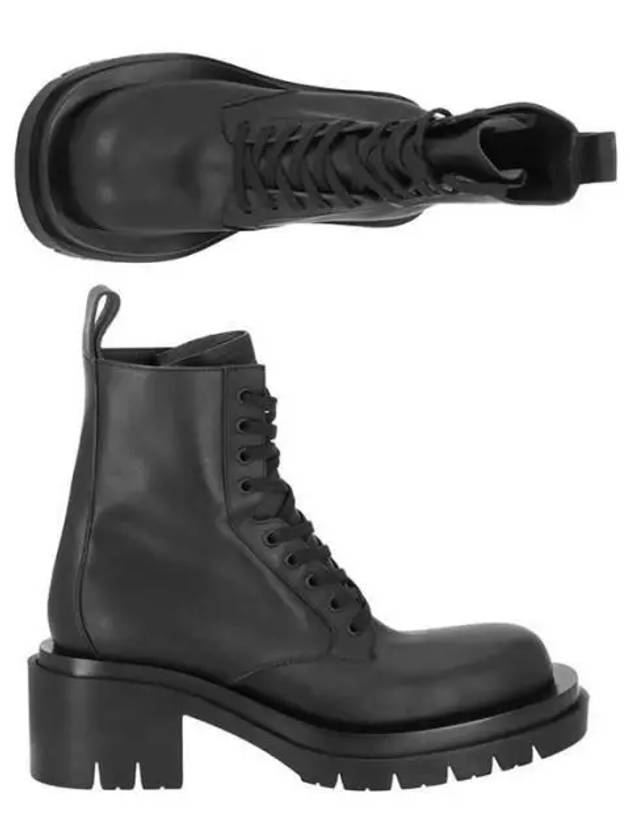 Lace-Up Lug Walker Boots Black - BOTTEGA VENETA - BALAAN 2