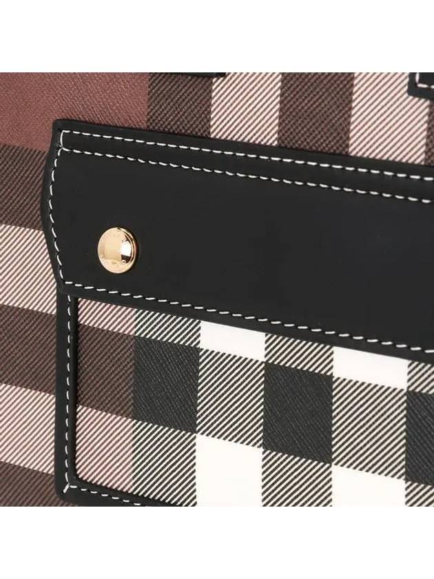 Tartan Check Freya Mini Tote Bag Brown - BURBERRY - BALAAN 7