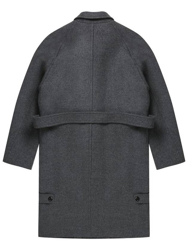 Men's Wool Balmacan Coat Gray SW21ICO05GE - SOLEW - BALAAN 3
