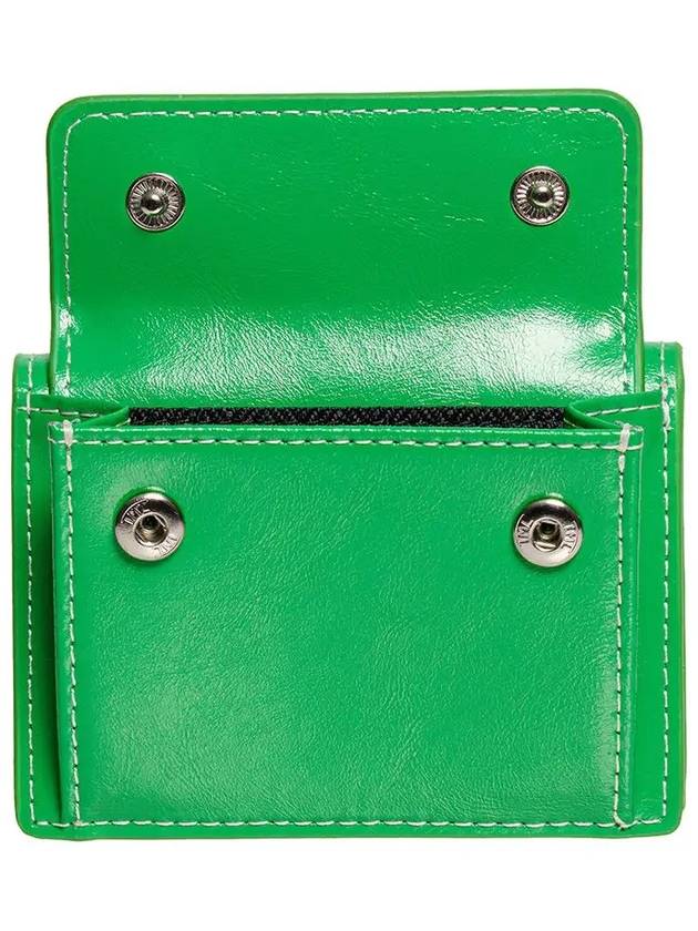 Le Mask Dot Pocket Card Wallet Green - LE MASQUE - BALAAN 4