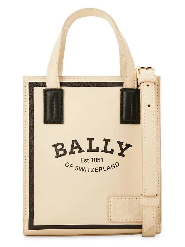 Crystallia Xs leather mini bag light beige - BALLY - BALAAN 2