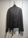 silk black biker jacket - ANN DEMEULEMEESTER - BALAAN 8