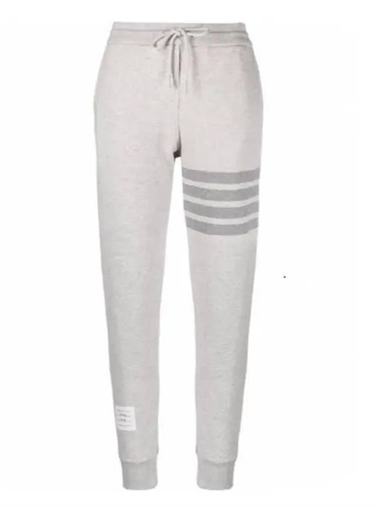 Women's Diagonal Pastel Trainning Jogger Track Pants Grey - THOM BROWNE - BALAAN 2