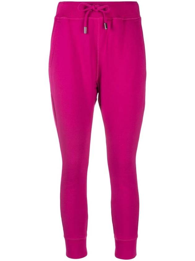 Women Icon Logo Jogging Track Pants Pink - DSQUARED2 - BALAAN 1