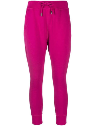 Women Icon Logo Jogging Track Pants Pink - DSQUARED2 - BALAAN 1