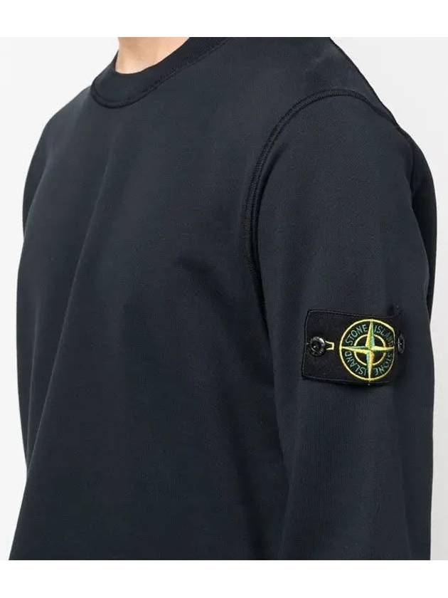 Wappen Patch Crew Neck Sweatshirt Navy - STONE ISLAND - BALAAN 7