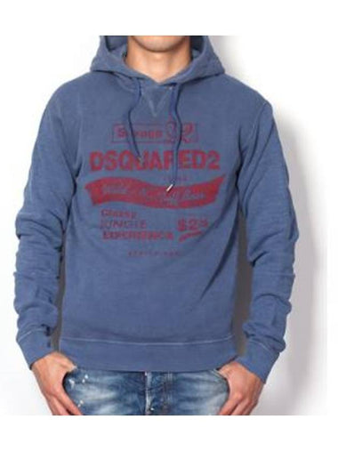 Dsquared man hoodie 74GU0027 blue - DSQUARED2 - BALAAN 1