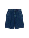 Men's Green Stitch Embroidery Denim Shorts Denim I2SP01NV - IOEDLE - BALAAN 3