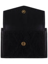 Logo Monogram Calfskin Card Wallet Black - SAINT LAURENT - BALAAN 5