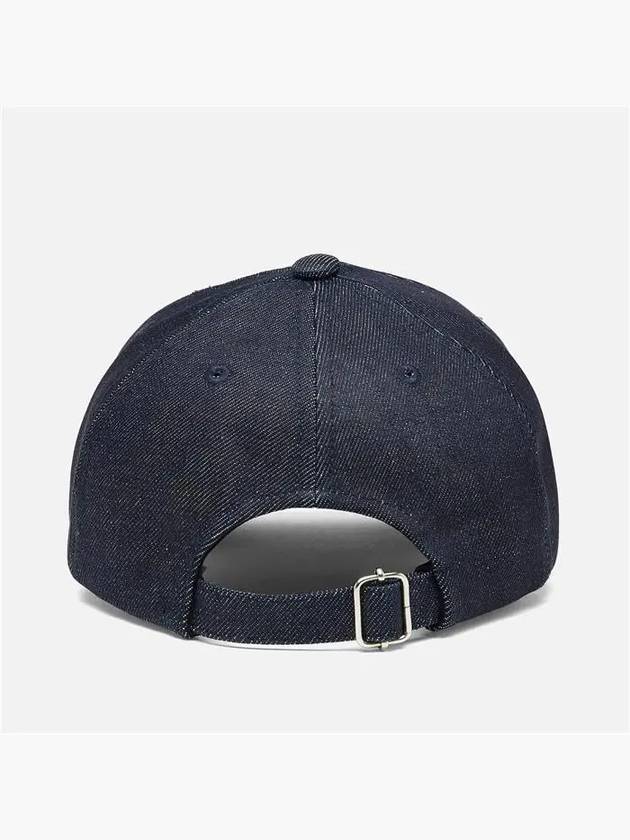 VPC Velvet Logo Denim Ball Cap Blue - A.P.C. - BALAAN 4