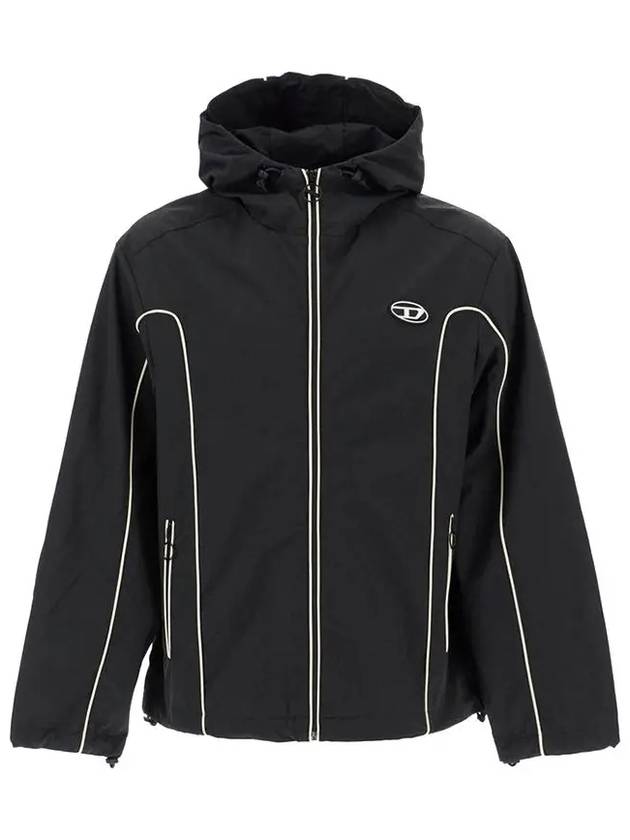 J Hives Contrast Piping Windbreaker Black - DIESEL - BALAAN 2