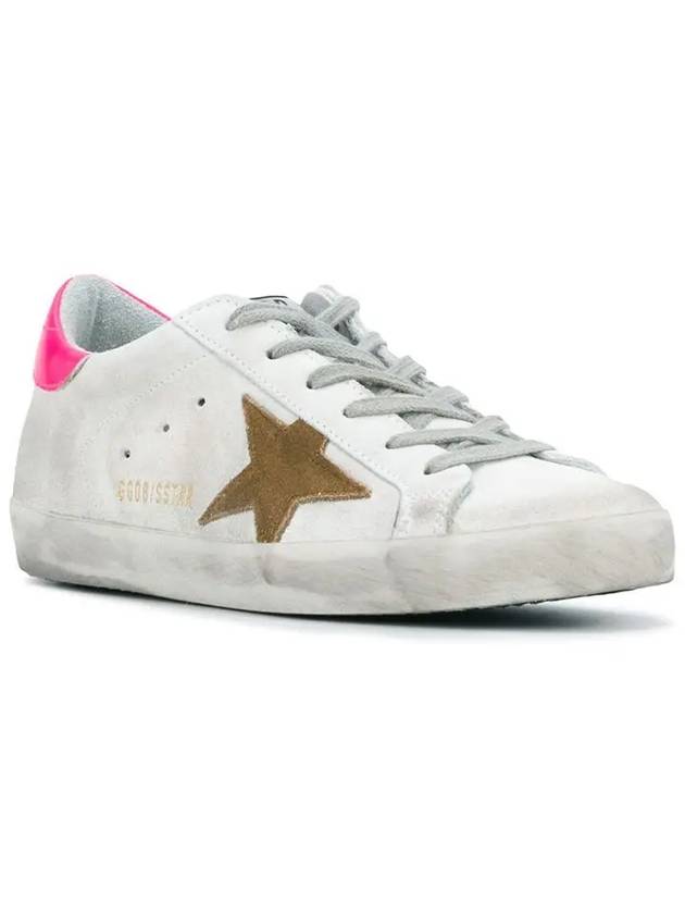 Pink Tab Low Top Sneakers White - GOLDEN GOOSE - BALAAN 5