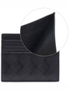 Intrecciato Leather Card Wallet Black - BOTTEGA VENETA - BALAAN 2