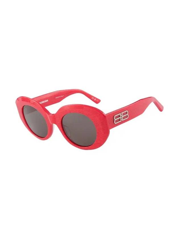 Eyewear Oval Frame Sunglasses Red - BALENCIAGA - BALAAN 4