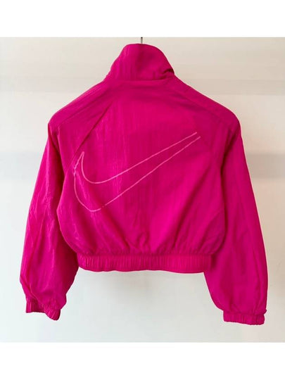 Kids Crop Windbreaker Jacket FB1267 615 Fuchsia Pink Girls XS 130 S 140 M 150 L 160 - NIKE - BALAAN 2