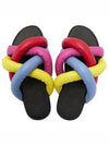 Jbraided Slippers Black - MONCLER - BALAAN 6