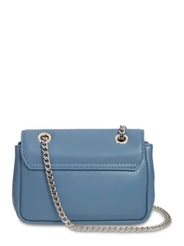 EMMA Emma of Logo Blue Leather Chain Shoulder Bag - VIVIENNE WESTWOOD - BALAAN 4