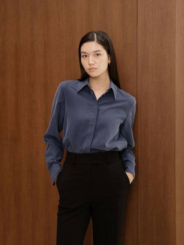 Navy Essential Blouse - YOUNESS - BALAAN 4