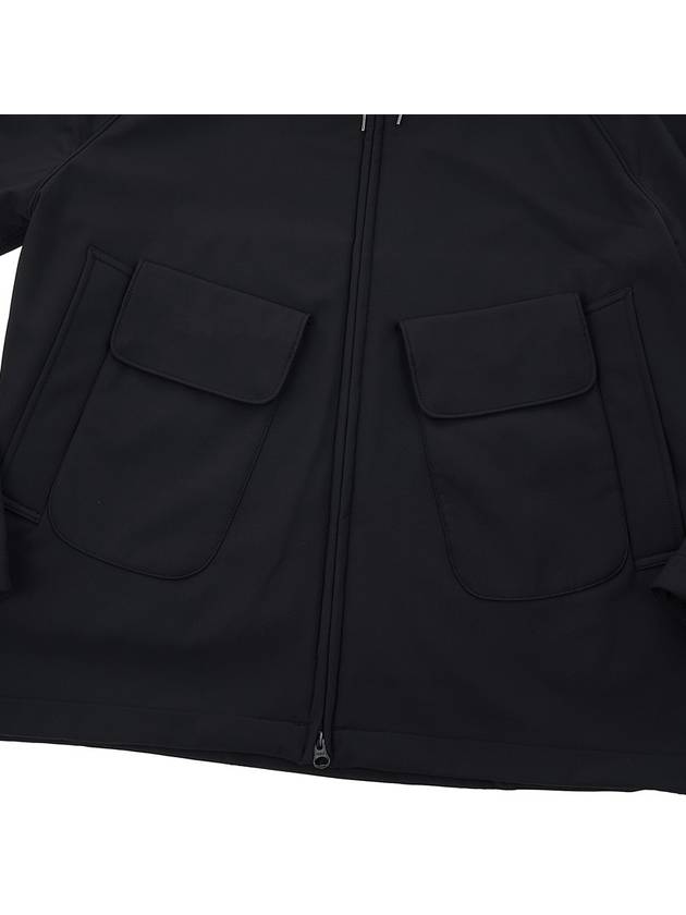 Lens Wappen Hooded Jacket Black - CP COMPANY - BALAAN 8