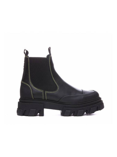 Low Stitch Chelsea Boots Black - GANNI - BALAAN 1