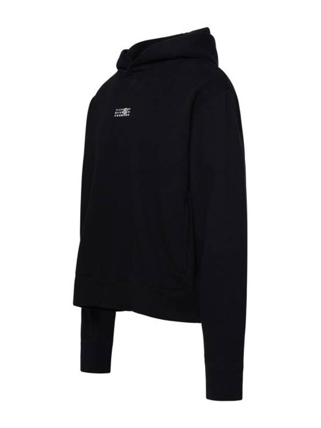 Small Number Logo Cotton Hoodie Black - MAISON MARGIELA - BALAAN 2