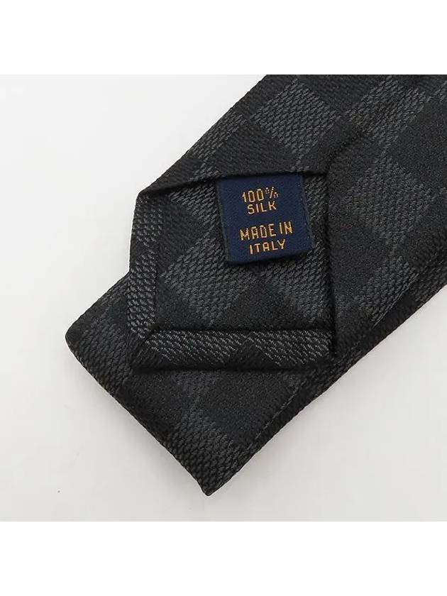 M78752 Silk 100 Damier Classic Tie - LOUIS VUITTON - BALAAN 4