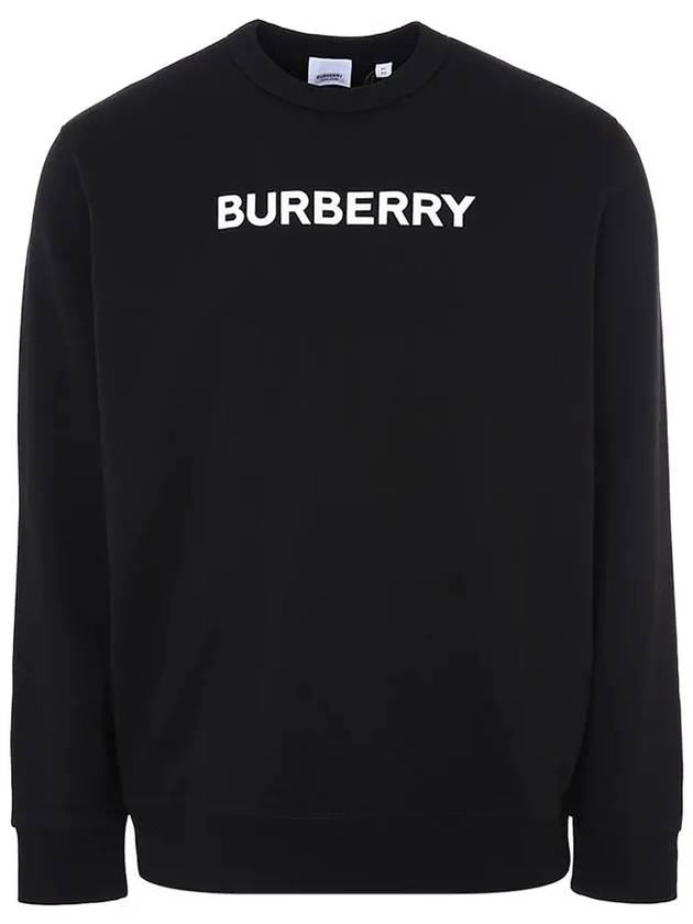 Front Logo Print Sweatshirt Black - BURBERRY - BALAAN 2