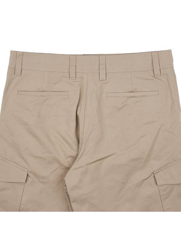 Cargo Bermuda Cotton Blended Canvas Shorts Beige - DIOR - BALAAN 7