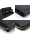 22 C124 Black Saffiano Leather Gold Plated Vara Half Zip Continental Long Wallet - SALVATORE FERRAGAMO - BALAAN 6