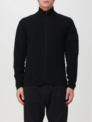 CP Company Zip up Knit 17CLKN013A005528A 999 Black - CP COMPANY - BALAAN 1