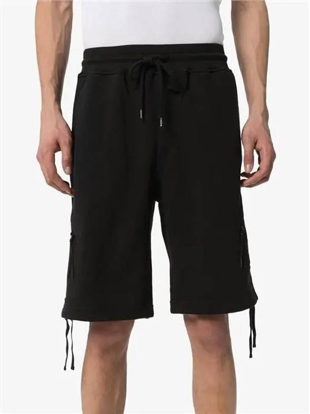 Lens Wappen Diagonal Shorts Black - CP COMPANY - BALAAN 3