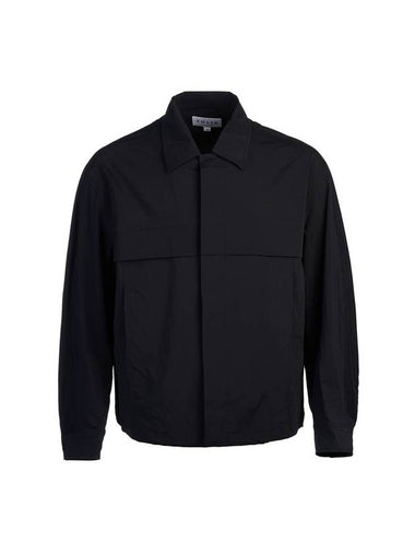 Men's Zip-Up Jacket Black - SOLID HOMME - BALAAN 1