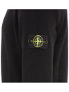 Logo Patch Lambswool Crewneck Knit Top Black - STONE ISLAND - BALAAN 8