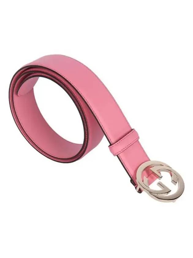 Women s Pink Interlocking GG Metal Buckle Moon Caprede Belt 546386 AP00G 5528 - GUCCI - BALAAN 4