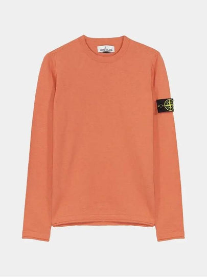 Wappen Patch Crew Neck Knit Top Orange - STONE ISLAND - BALAAN 2