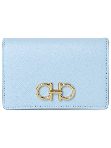 Ferragamo Gancini Women s Card Wallet 22 0371 SKY BLUE 0774993 - SALVATORE FERRAGAMO - BALAAN 1